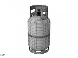 gas cylinder 27l 3D Model