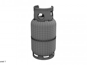 gas cylinder 27l 3D Model