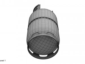gas cylinder 27l 3D Model