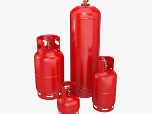 gas cylinders collection Modello 3D