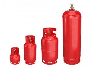 gas cylinders collection 3D Model