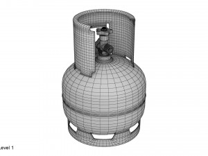 gas cylinders collection 3D Model
