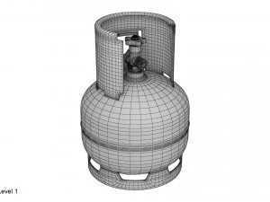 gas cylinders collection 3D Model