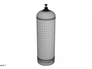gas cylinders collection 3D Model
