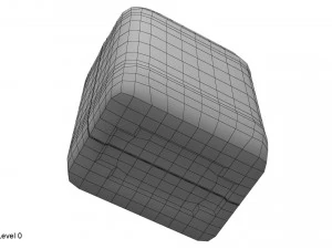 recipiente de pl&aacute;stico blanco 01 Modelo 3D