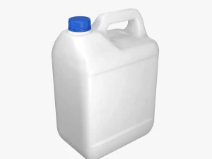 プラスチック容器 ホワイト 02 3Dモデル