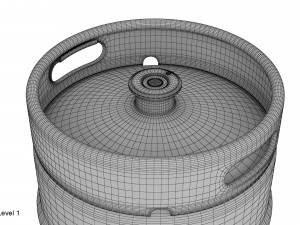 beer keg set 3D Model