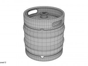 beer keg set 3D Model