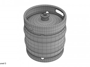 beer keg set 3D Model