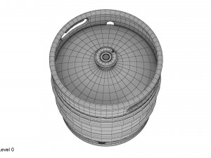 beer keg set 3D Model