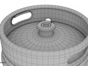 beer keg set 3D Model