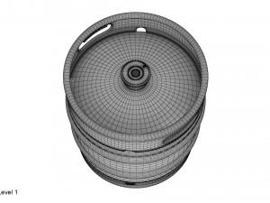 beer keg set 3D Model