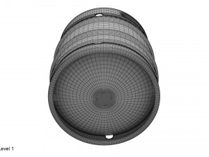 beer keg set 3D Model