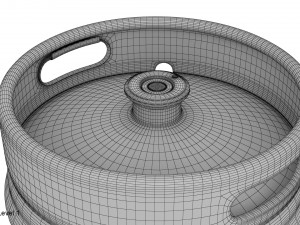 beer keg set 3D Model