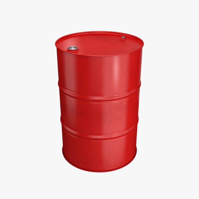 metal barrel red 3Dモデル .c4d .max .obj .3ds .fbx .stl .blend 