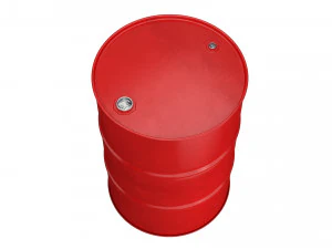 canna in metallo rossa Modello 3D