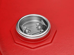 canna in metallo rossa Modello 3D