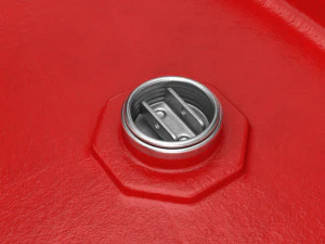 canna in metallo rossa Modello 3D