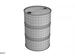 metal barrel red 3Dモデル