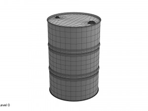 metal barrel red 3Dモデル