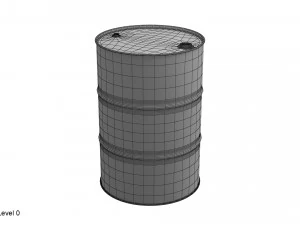 canna in metallo rossa Modello 3D