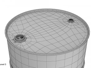 canna in metallo rossa Modello 3D