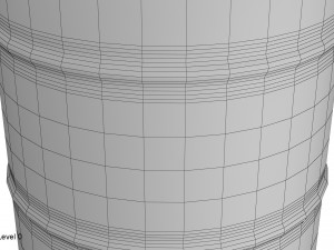 metal barrel red 3Dモデル