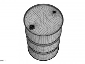 metal barrel red 3Dモデル