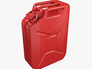 gasoline canister red jerry can 3D Model