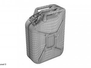 gasoline canister red jerry can Modelo 3D