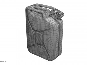 gasoline canister red jerry can Modelo 3D