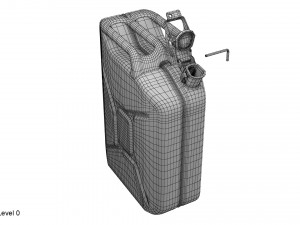 gasoline canister red jerry can Modelo 3D