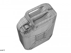 gasoline canister red jerry can Modelo 3D