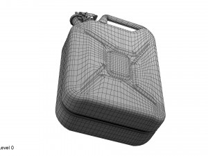 gasoline canister red jerry can Modelo 3D