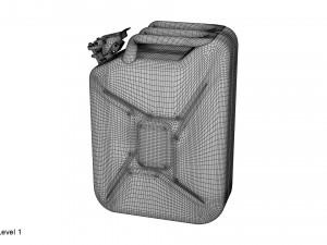 gasoline canister red jerry can Modelo 3D