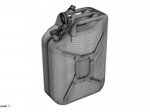 gasoline canister red jerry can Modelo 3D
