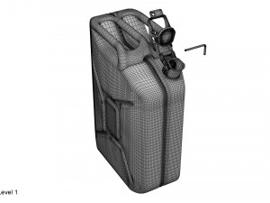 gasoline canister red jerry can Modelo 3D