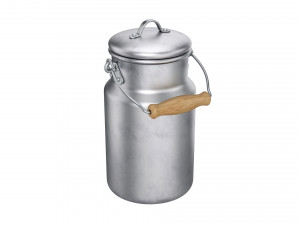 milk containers set Model 3D