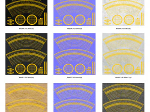 set di contenitori per il latte Modello 3D