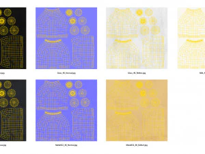 set di contenitori per il latte Modello 3D