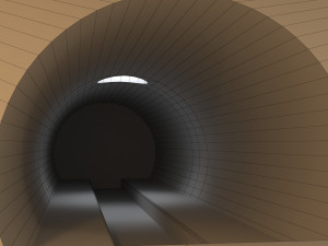 sewer tunnel 01 Model 3D