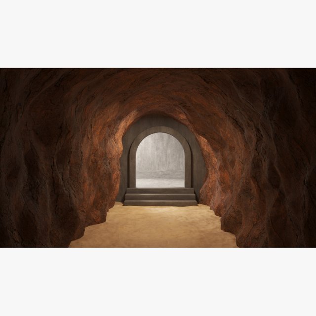 cave tunnel 02 Modello 3D .c4d .max .obj .3ds .fbx .stl .blend 