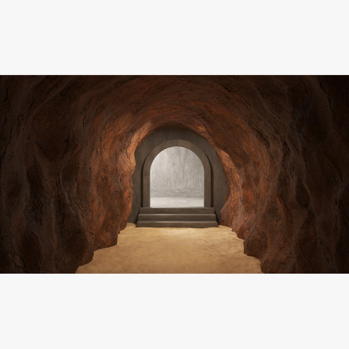 tunel jaskiniowy 02 Model 3D .c4d .max .obj .3ds .fbx .stl .blend 