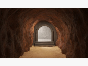 cave tunnel 02 3D Model