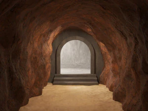 tunel jaskiniowy 02 Model 3D