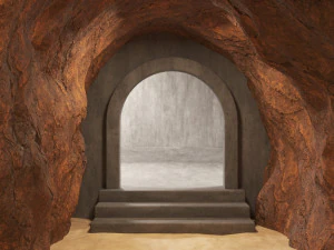 tunel jaskiniowy 02 Model 3D