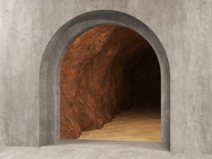 tunel jaskiniowy 02 Model 3D