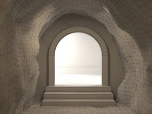 tunel jaskiniowy 02 Model 3D