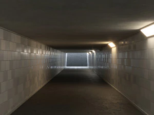 地下隧道03 3D 模型