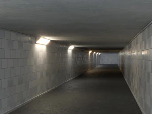 地下隧道03 3D 模型